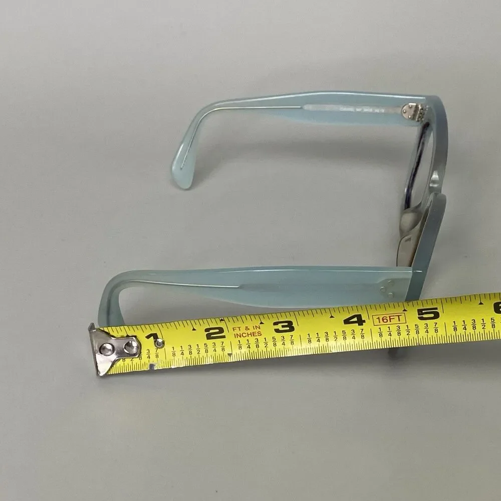 Celine CL40002U 84V Baby Blue Crystal Eyeglass Frame 54-22 145 Italy Translucent